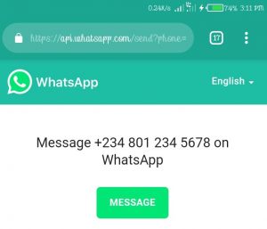 WhatsApp API Window