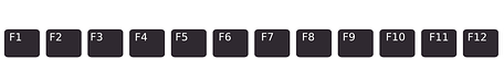 F1-F12 FUNCTION KEYS