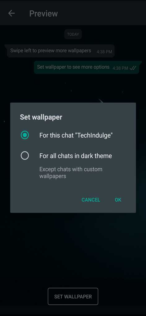 How To Set Different Whatsapp Wallpaper For Different Contact | Techindulge