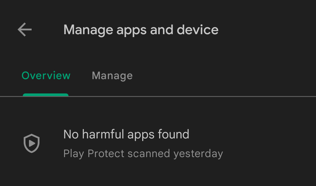 Play protect antivirus on your android