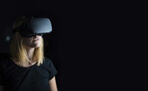 Home 14 A woman with Virtual Reality Headset